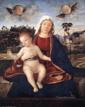 ヴィットーレ カルパッチョ Painting - 聖母と祝福の子 ヴィットーレ・カルパッチョ